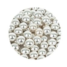 Picture of SILVER SUGAR PEARLS 1CM  X 1 GRAM